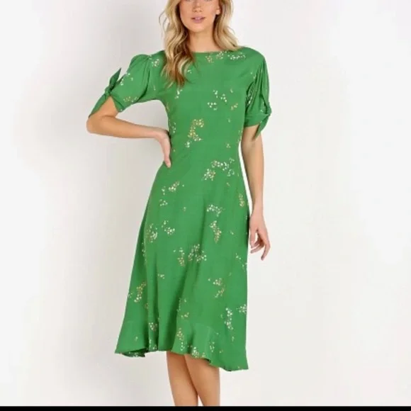 faithfull the brand green dress Verena Mini Dress Green main image 0
